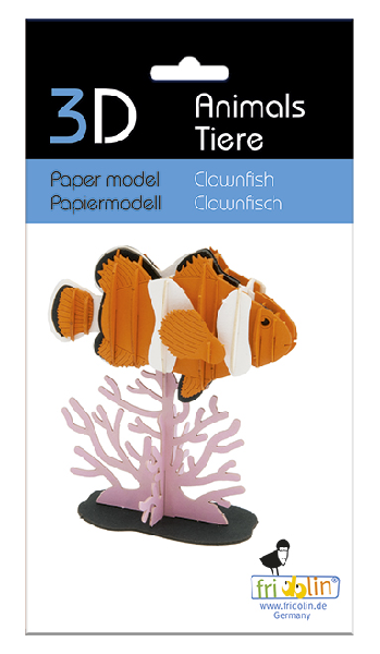 Clownfish 3D Paper Model