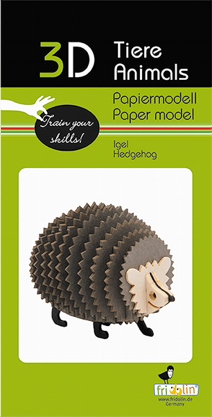 Hedgehog 3D Paper Model