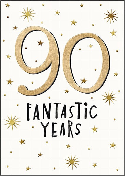 90 Fantastic Years Age Birthday Card