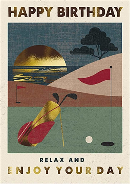 Golf Birthday Card