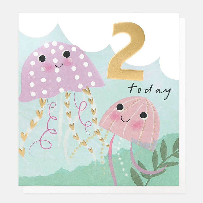 2 Today Jellyfish Age Birthday Card