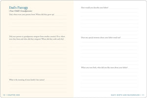 Dad's Story Keepsake Memory Journal