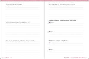 Grandma's Story Keepsake Memory Journal