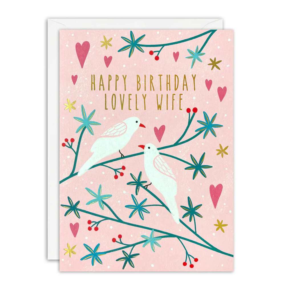 Lovely Wife Relative Birthday Card