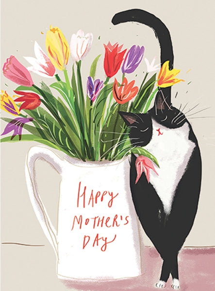 Cats & Tulips Mother's Day Card