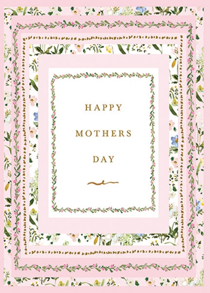 Pink Border Mother's Day Card