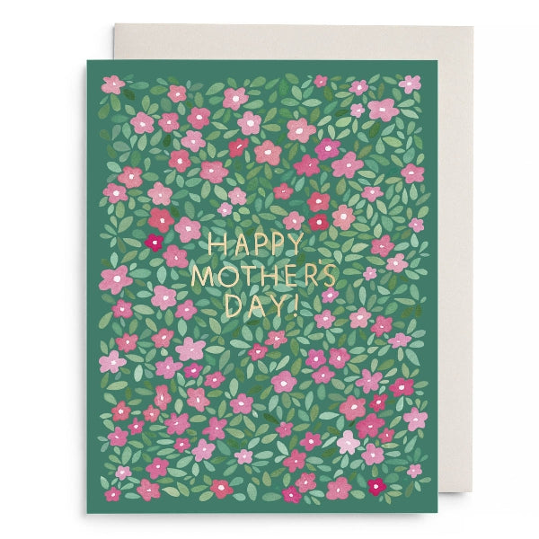 Green Petals Mother's Day Card