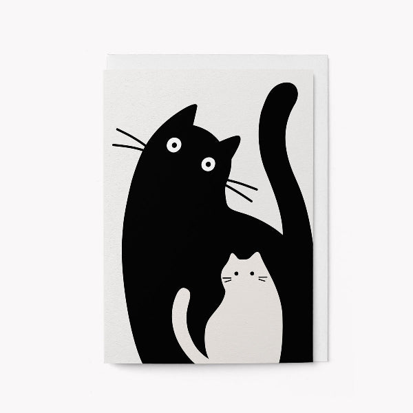 Mother & Kitten Blank Art Card
