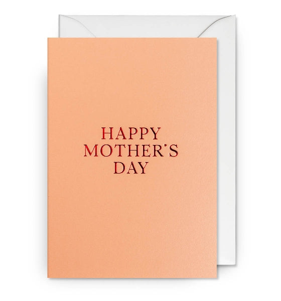 Peach Happy Mother's Day Card