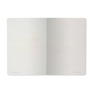 Mushrooms On Black Lined Notebook