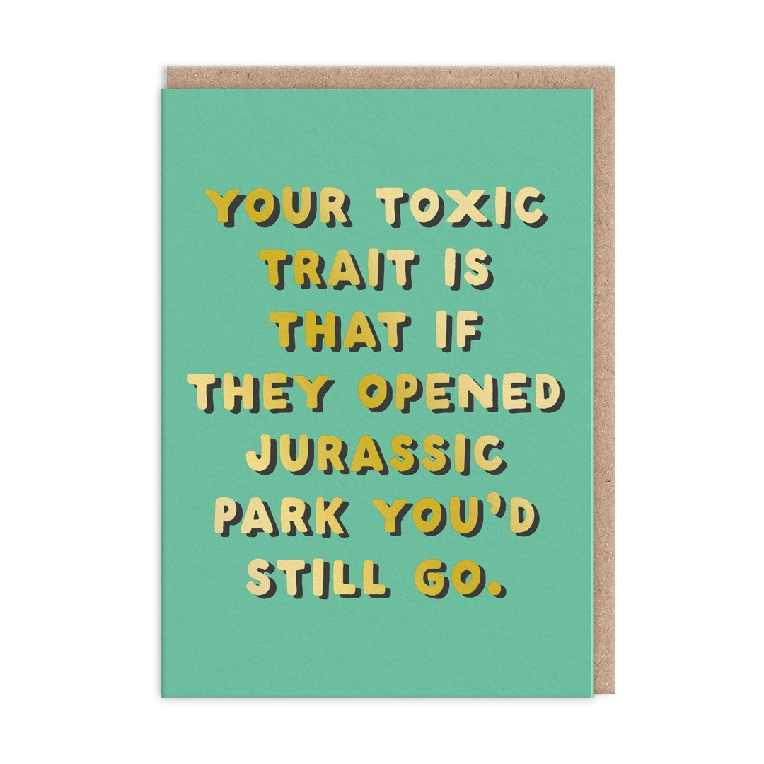 Toxic Trait Blank Humour Card