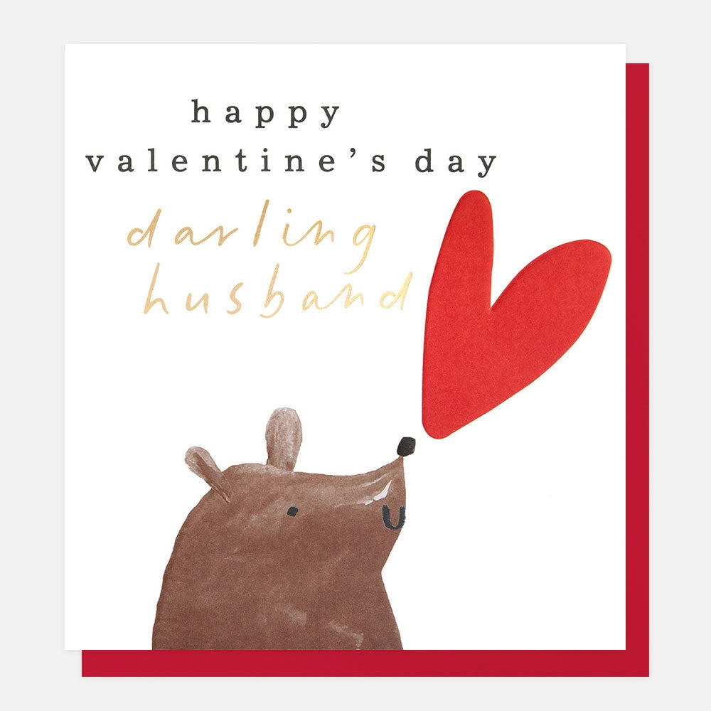 Darling Husband Valentine's Day Card