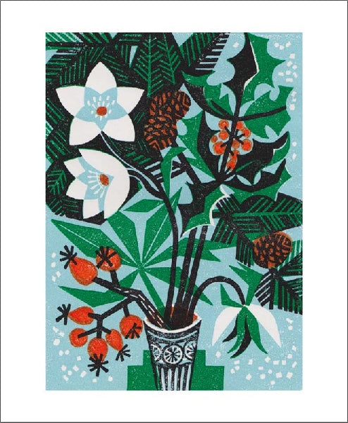 Seasonal Foliage Holiday Card