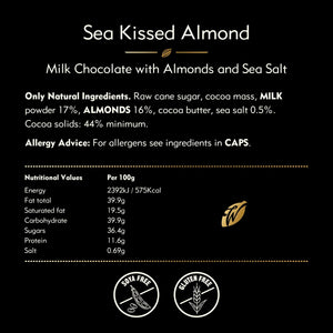 Willie's Cacao 50g Bar | Sea Kissed Almond