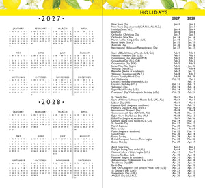 2027-28 Peter Pauper 2-Year Pocket Planner | Amalfi Lemons