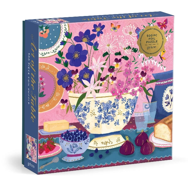 Galison 500 Piece Foil Puzzle | Art of the Table