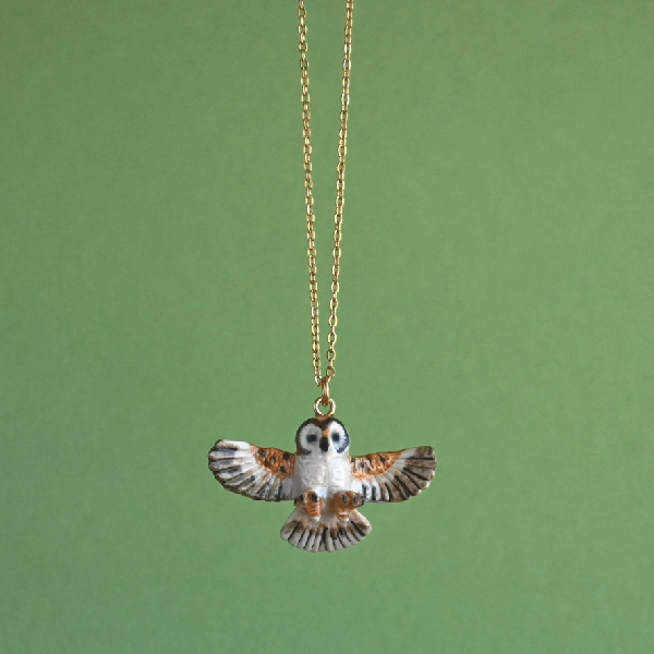 Camp Hollow Necklace | Barn Owl