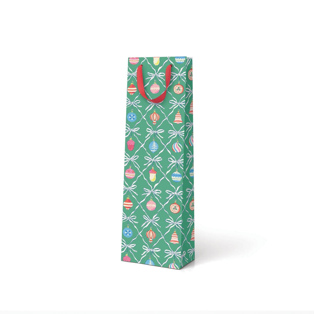 Christmas Baubles Bottle Bag