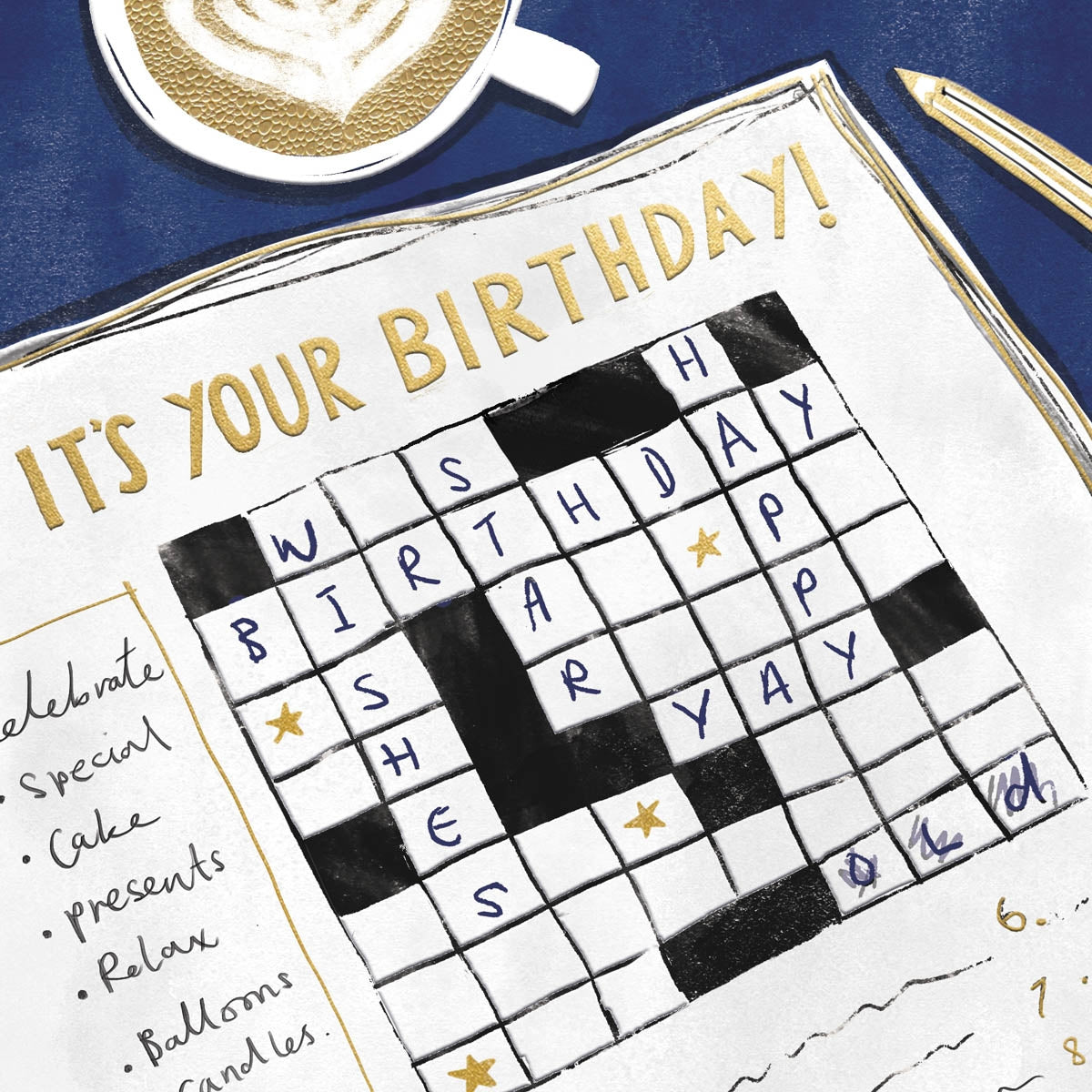 Crossword Birthday Card