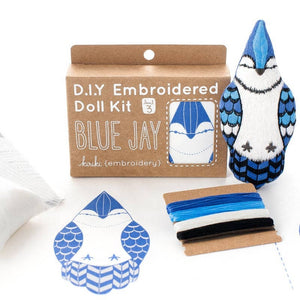 Kiriki Press Embroidery Kit | Blue Jay