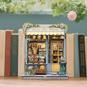 DIY Miniature Book Nook Kit | Anna's Blue Blossom