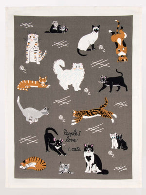 Blue Q Dish Towel | People I Love Cats