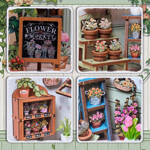 DIY Miniature Book Nook Kit | Champs-Elysees Florist
