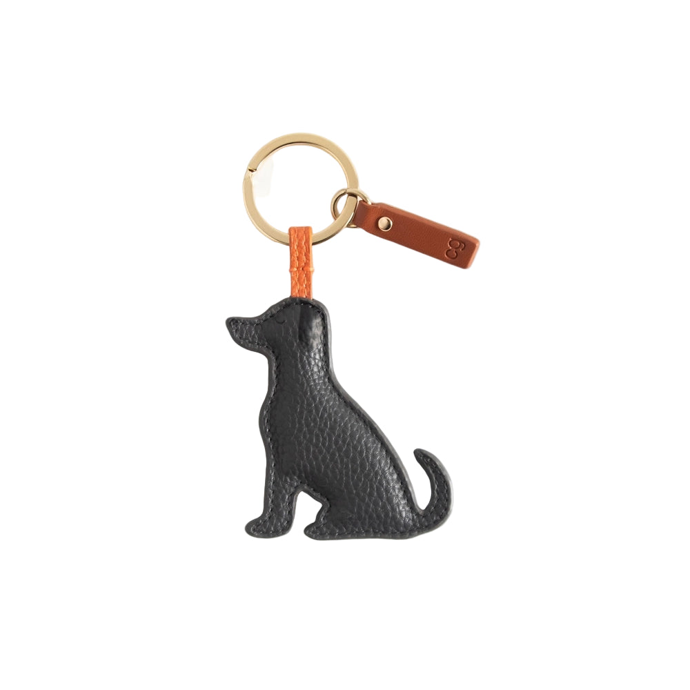 Charcoal Labrador Keyring