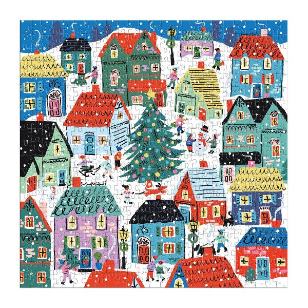 Galison 500 Piece Puzzle | Christmas In The Village
