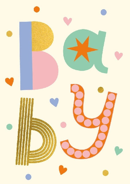 Colourful New Baby Card
