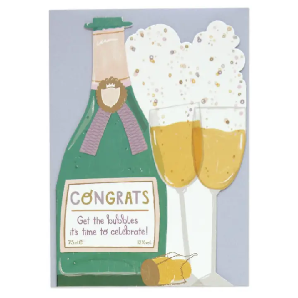 Bubbles Congratulations Card