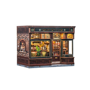 DIY Miniature Book Nook Kit | Corner Coffee Shop