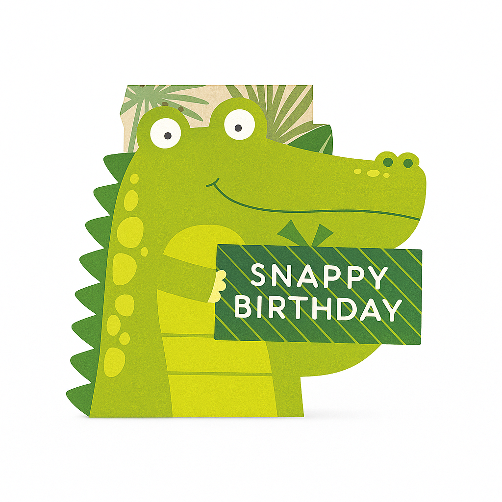 Crocodile Birthday Card