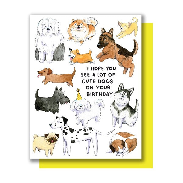 Cute Dogs Birthday Card