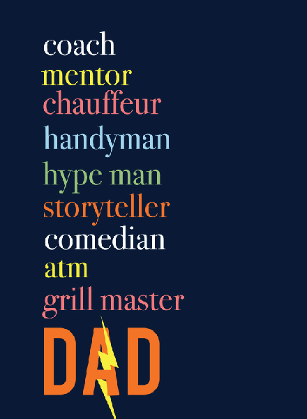 Dad Adjectives Father's Day Card