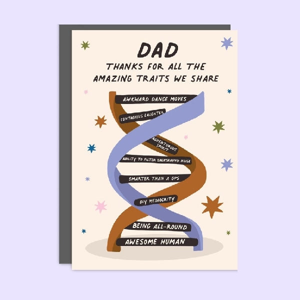 DNA Dad Birthday Card