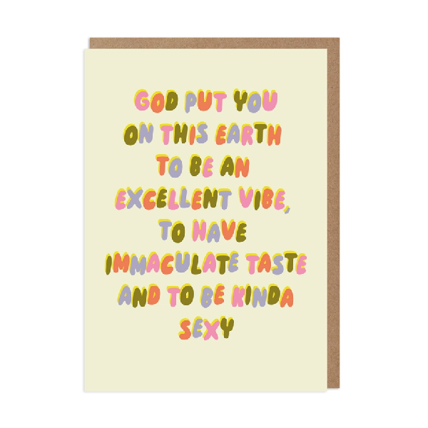 Excellent Vibe Birthday Card