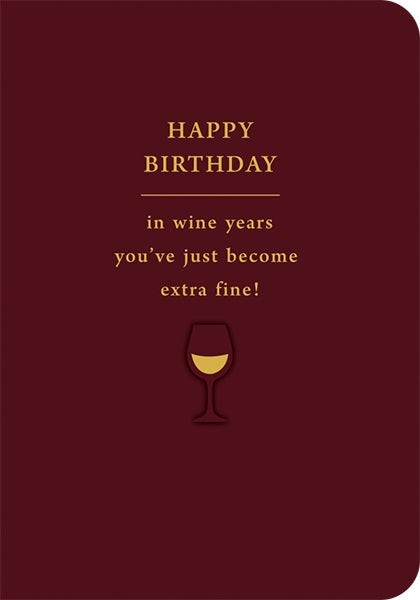 Fine Wine Birthday Card