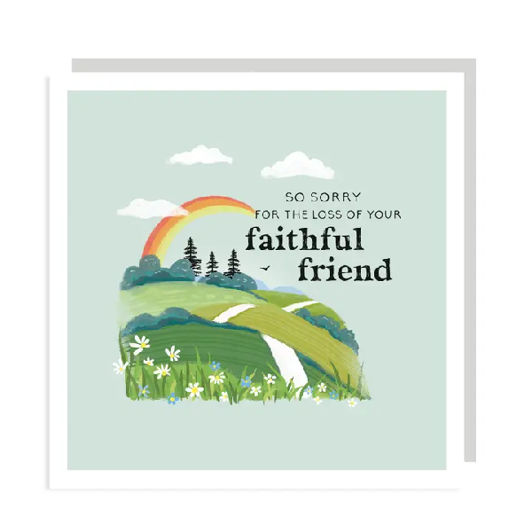 Rainbow Pet Sympathy Card