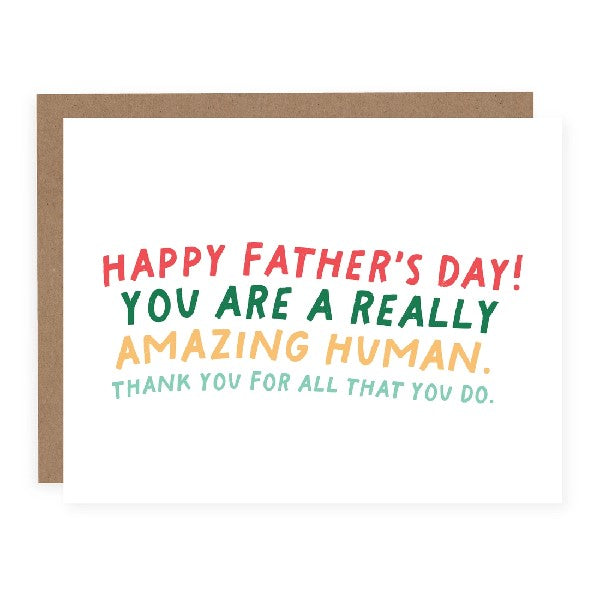 Amazing Human Father's Day Card