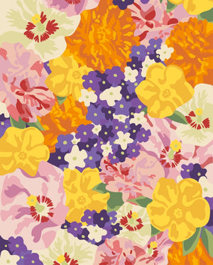 Floral Paint By Numbers & Wall Hanging Kit