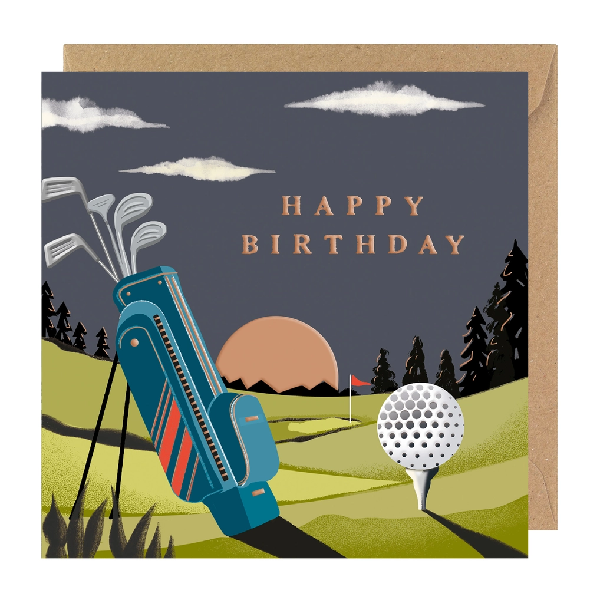 Golf Birthday Card