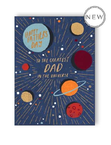 Greatest Dad In The Universe Father's Day Card
