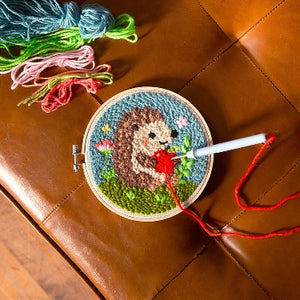 Hedgehog Punch Needle Kit