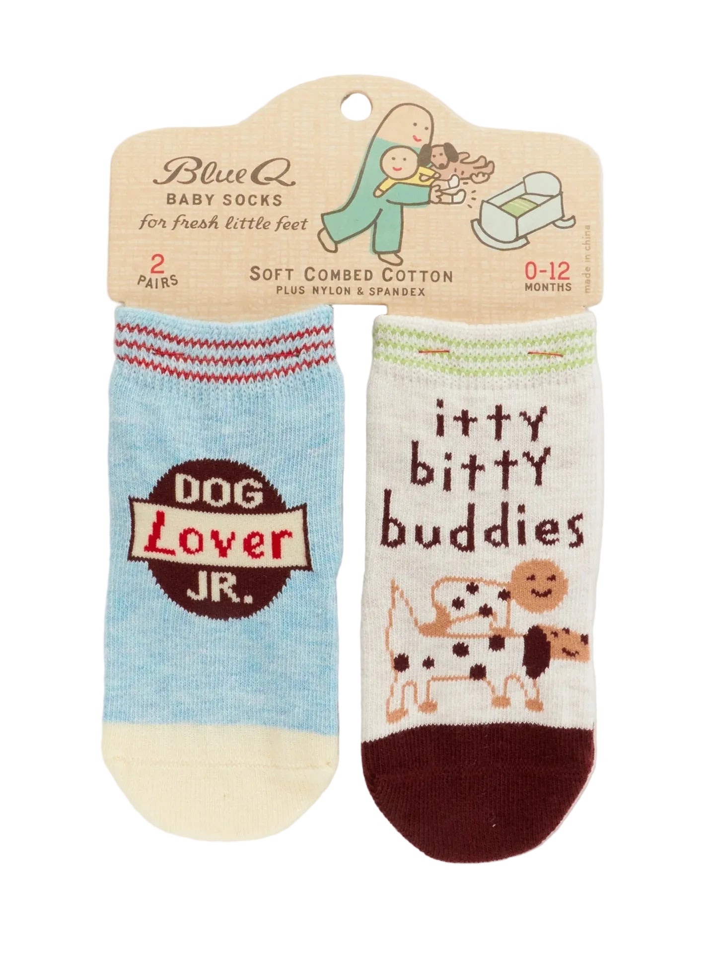 Blue Q Baby Socks | Dog Lover / Itty Bitty Buddies