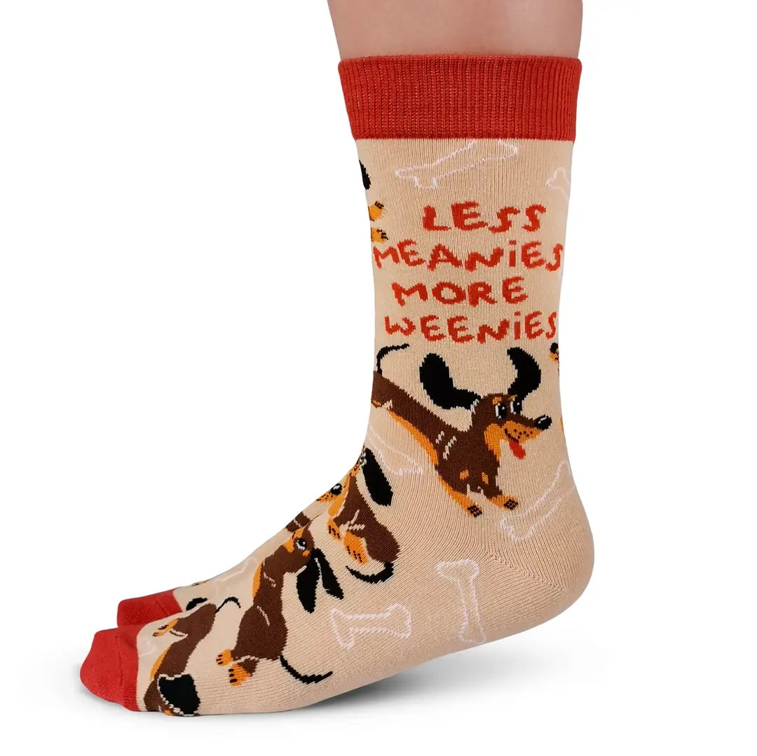 Less Meanies More Weenies Women's Socks