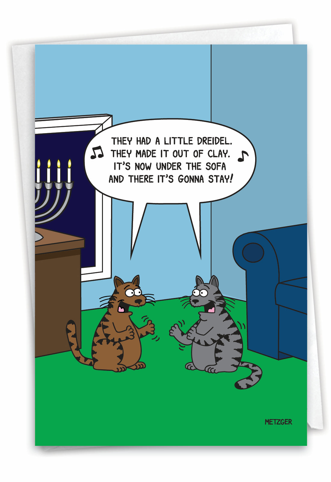 Little Dreidel Hanukkah Card