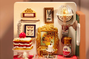 DIY Miniature House Kit | Mini Holiday Living Room