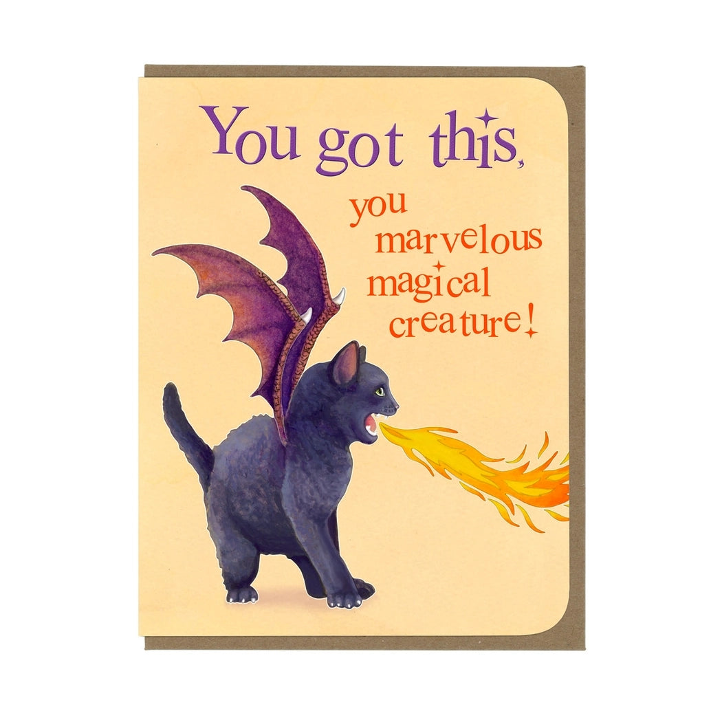 Dragon Kitten Friendship Card