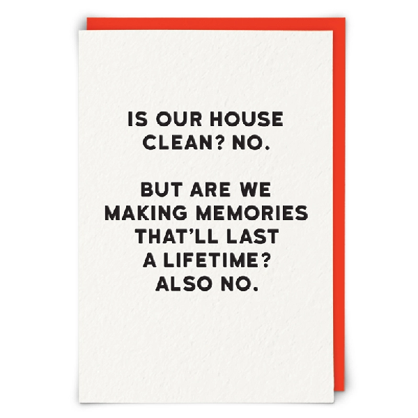 Making Memories Blank Humour Card